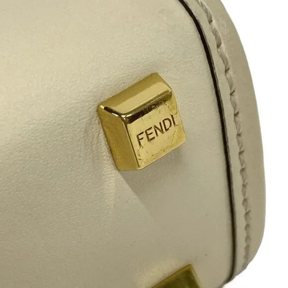 FENDI Sunshine Shopper 2WAY 8BS051 Cream Leather - Women's Tote Bag - Picture 10 of 14